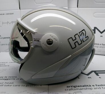 HMR H2 white/silver striped+ štít VTS1 17/18