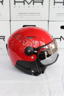 přilba HMR H1 Soft Rosso/Red + štít VTS1B