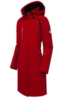 Descente dámský kabát Quebec + kožich red
