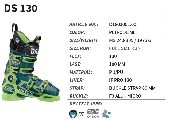Dalbello ds 130 clearance