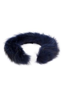 Descente přírodní kožešina – tmavě modrá